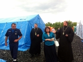 Співробітники Синодального відділу відвідали пункти тимчасового розміщення та передали гуманітарну допомогу мирним жителям України