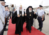 Vizita Preafericitului Patriarh Chiril în Grecia. Sosirea la Atena