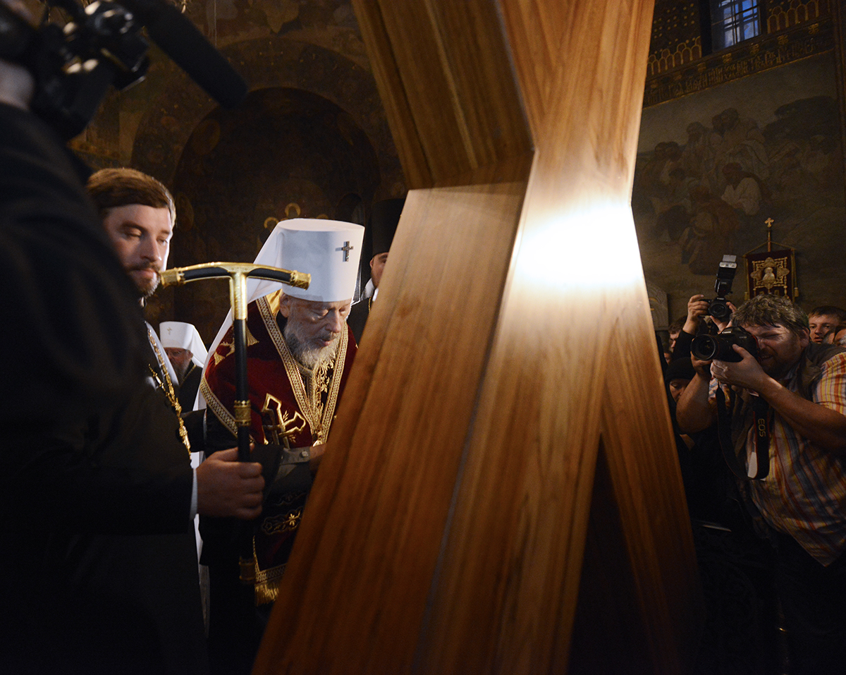 Принесение Креста святого апостола Андрея Первозванного в Киево-Печерскую лавру 26 июля 2013 г.