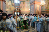 Святейший Патриарх Кирилл совершил Божественную литургию в Новодевичьем монастыре г. Москвы