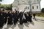 Местоблюститель Киевской митрополичьей кафедры митрополит Онуфрий посетил Святогорскую лавру