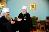 Во время паломнической поездки по России Первоиерарх Русской Зарубежной Церкви встретился с главой Санкт-Петербургской митрополии