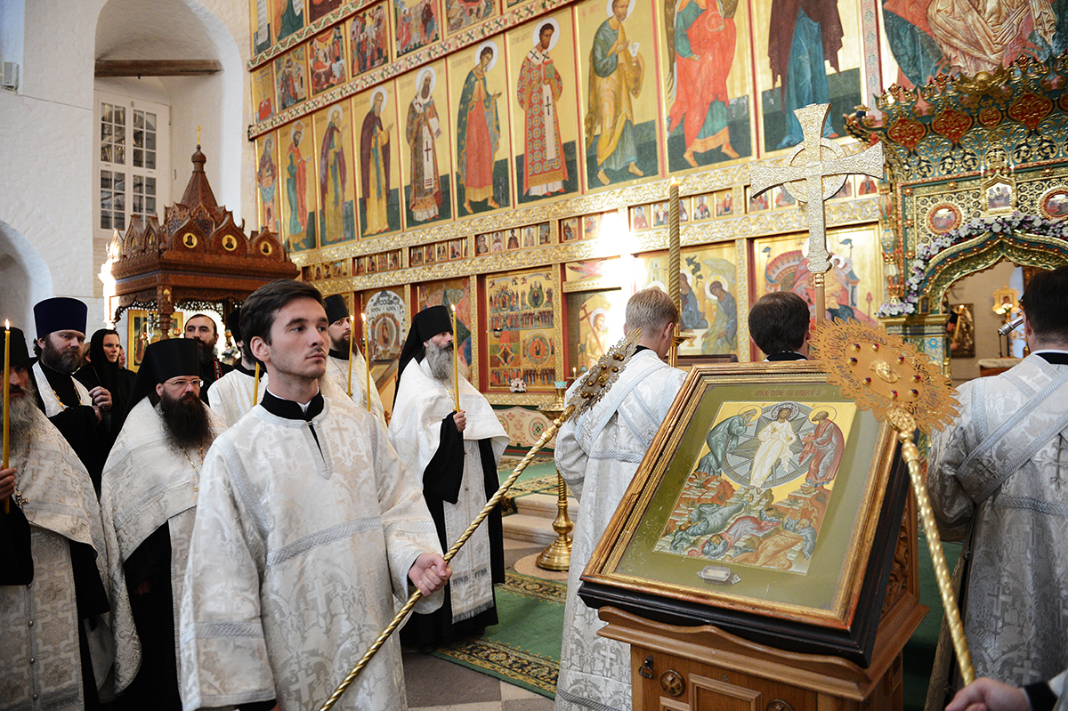 Vizita Patriarhului la Solovki. Privegherea în ajunul sărbătorii Schimbarea la Față a Mântuitorului