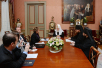 Встреча Святейшего Патриарха Кирилла с послом Израиля в России Д. Голендер