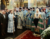 У свято Успіння Божої Матері Предстоятель Руської Церкви звершив Літургію в Успенському соборі Московського Кремля