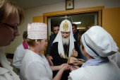 Святейший Патриарх Кирилл посетил психоневрологический интернат в п. Луговой Дмитровского района