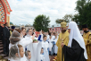 Vizita Patriarhului la Mitropolia de Tambov. Vizitarea mănăstirii în cinstea Înălțării Domnului, or. Tambov. Sfințirea catedralei „Înălțarea Domnului” și slujirea privegherii