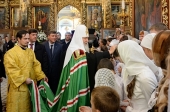 Предстоятель Руської Церкви відвідав Троїцький кафедральний собор в Псковському кремлі