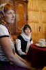 Патриарший визит в Псковскую епархию. Встреча с Милой Филимоновой и ее приемными родителями