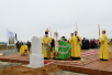 Освящение Святейшим Патриархом Кириллом закладного камня в основание храма в честь святого князя Владимира в Тушино г. Москвы