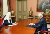 Святейший Патриарх Кирилл встретился с Президентом Республики Южная Осетия