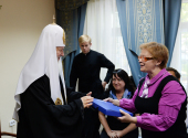Preafericitul Patriarh Chiril s-a întâlnit cu câștigătorii concursului „Inițiativa ortodoxă” din cadrul Eparhiei de Birobidjan