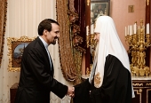 Preafericitul Patriarh Chiril s-a întâlnit cu ambasadorul Iranului în Rusia