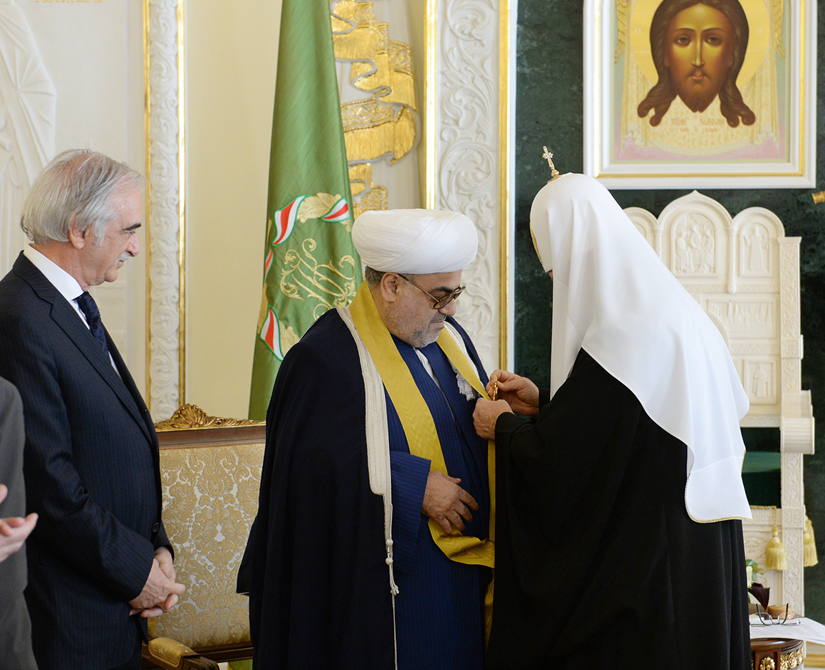 Зустріч Святішого Патріарха Кирила з головою Управління мусульман Кавказу