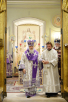Патриаршее служение в праздник Воздвижения Креста Господня в московском храме священномученика Климента, папы Римского