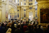 Патриаршее служение в праздник Воздвижения Креста Господня в московском храме священномученика Климента, папы Римского