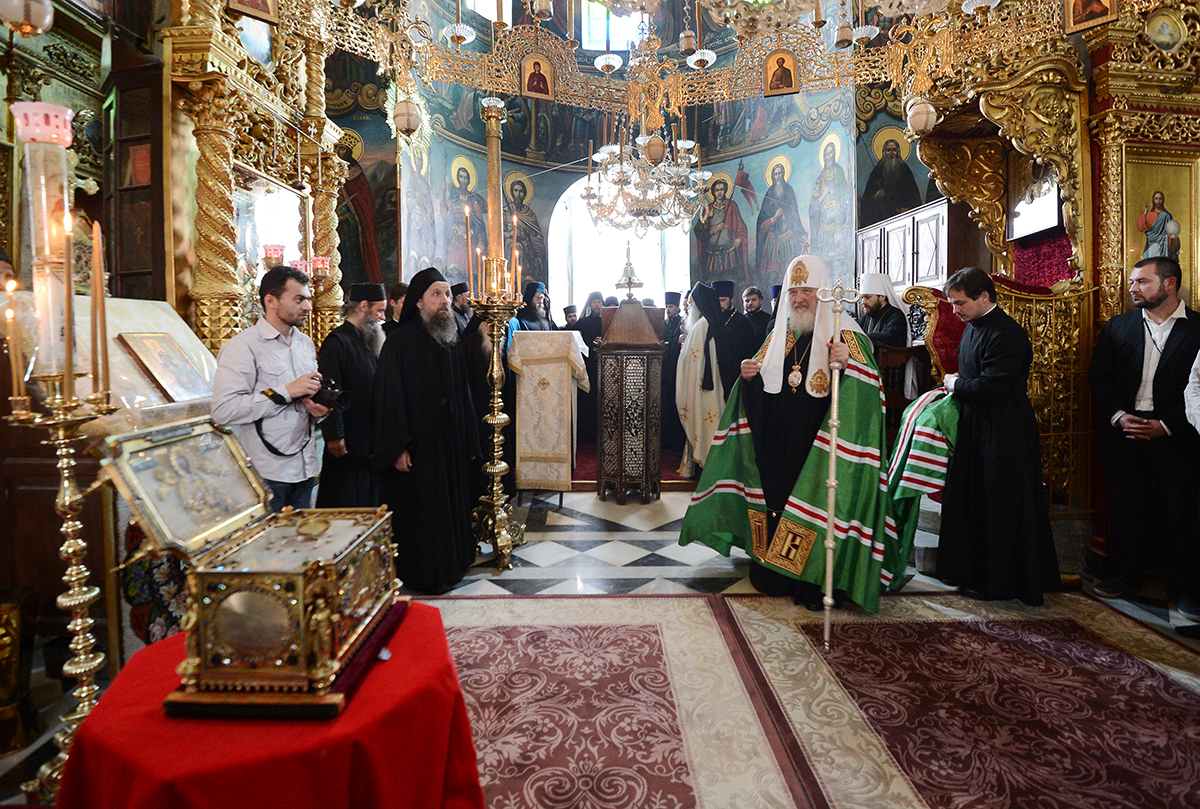 Візит Святішого Патріарха Кирила до Греції. Відвідання Руського на Афоні Свято-Пантелеїмонового монастиря