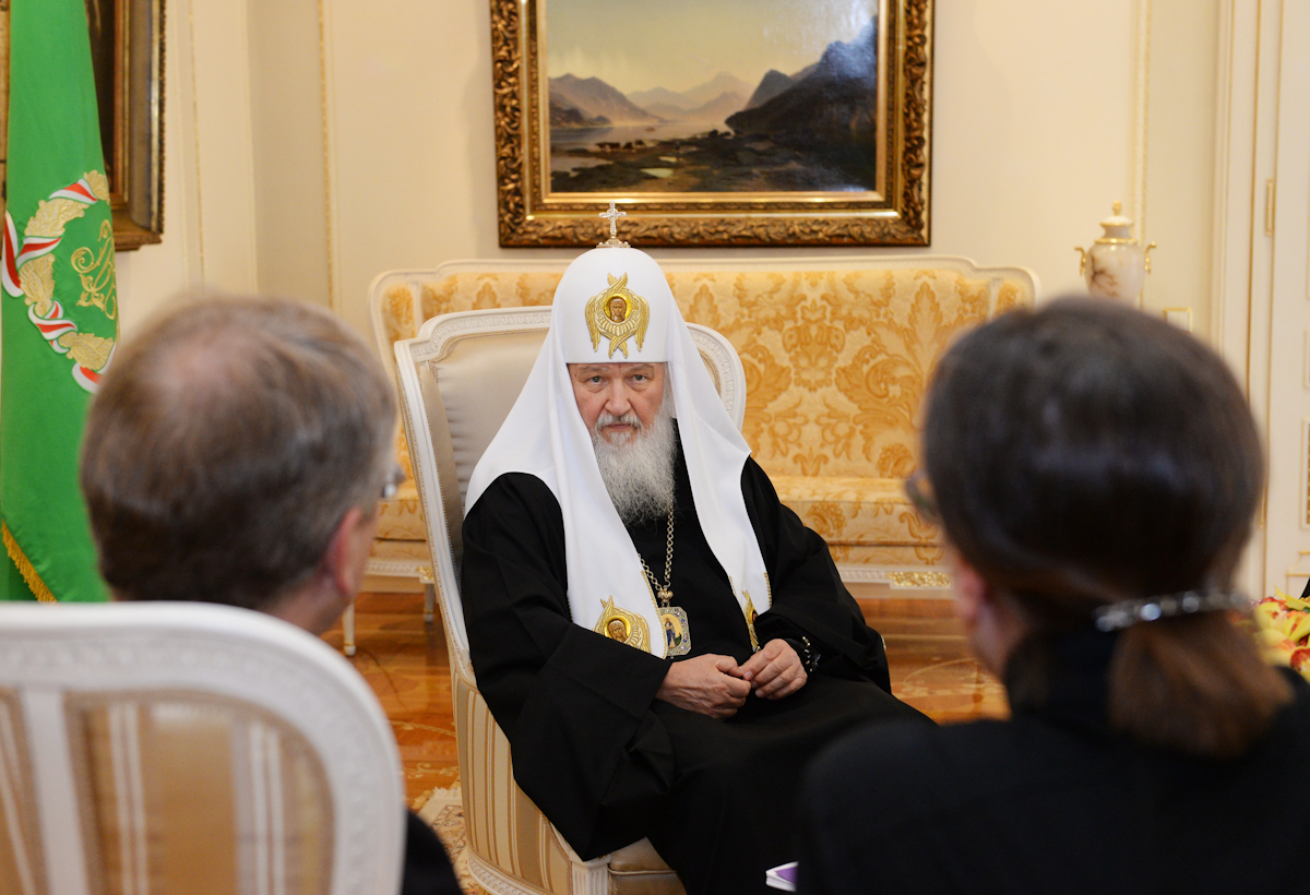 Întâlnirea Preafericitului Patriarh Chiril cu secretarul general al Consiliului mondial al bisericilor Olav Fykse Tveit