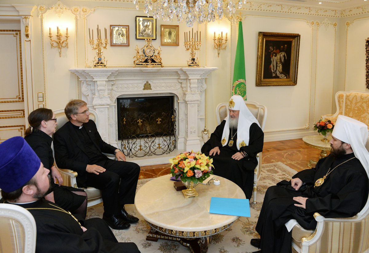Întâlnirea Preafericitului Patriarh Chiril cu secretarul general al Consiliului mondial al bisericilor Olav Fykse Tveit