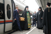 В Санкт-Петербург принесен ковчег с частицей мощей преподобного Сергия Радонежского