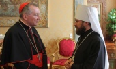 Președintele Departamentului pentru relațiile externe bisericești s-a întâlnit cu secretarul de stat al Vaticanului