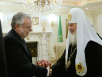 Întâlnirea Preafericitului Patriarh Chiril cu fondatorul Comunității sfântului Egidiu profesorul Andrea Riccardi