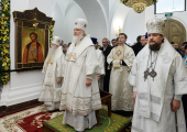 Preafericitul Patriarh Chiril a oficiat sfințirea bisericii în cinstea cuviosului Serghie de Radonej la Cimitirul memorial militar federal