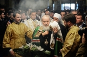 Візит Святішого Патріарха Кирила до Сербської Православної Церкви. День перший. Молебень в белградському соборі Архангела Михаїла