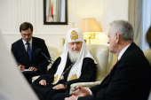 A avut loc întâlnirea Întâistătătorilor Bisericilor Ortodoxe Rusă și Sârbă cu Președintele Serbiei T. Nikolic