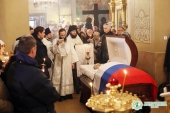 La biserica „Învierea Domnului” din cimitirul Vagankovskoie, or. Moscova, a fost oficiată panihida pentru antrenorul la hochei Victor Tihonov