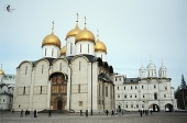 Патріарше служіння на свято Введення до храму Пресвятої Богородиці в Успенському соборі Московського Кремля