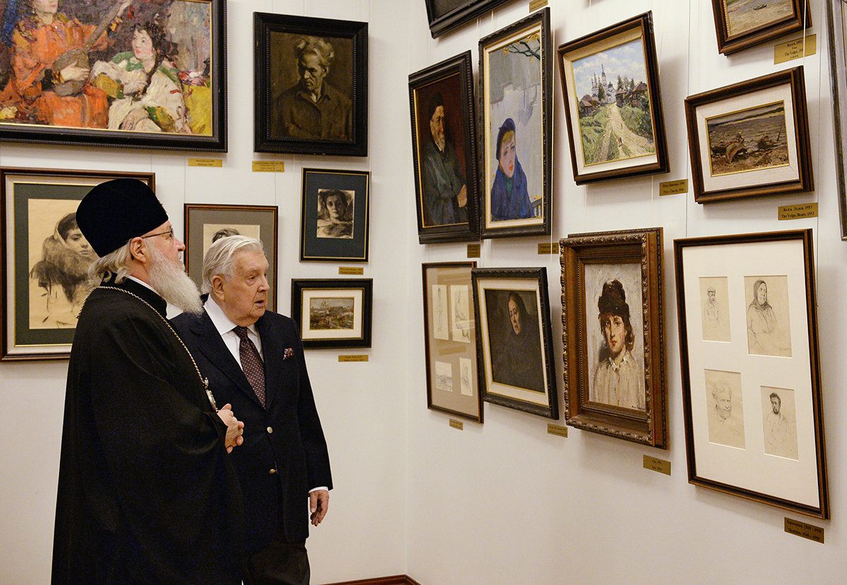 Посещение картинной галереи художника Ильи Глазунова