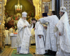 Slujirea Patriarhului în Ajunul sărbătorii Nașterea Domnului la catedrala „Hristos Mântuitorul”, or. Moscova