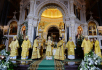 Slujirea Patriarhului de sărbătoarea Nașterea Domnului la catedrala „Hristos Mântuitorul”, or. Moscova