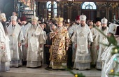 У свято Різдва Христового Предстоятель Української Православної Церкви звершив Літургію у Києво-Печерській лаврі