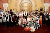 У свято Різдва Христового Святіший Патріарх Кирил зустрівся з багатодітними сім'ями
