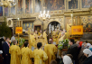 Патриаршее служение в праздник Собора Пресвятой Богородицы в Успенском соборе Московского Кремля