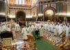 Slujirea Patriarhului la catedrala „Hristos Mântuitorul” înainte de începerea lucrărilor celor de-a XXIII-lea Lecturi internaționale de Crăciun
