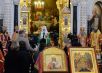 Патриаршее служение в день памяти мученицы Татианы в Храме Христа Спасителя в Москве
