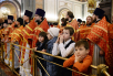 Slujirea Patriarhului de ziua pomenirii sfintei mucenițe Tatiana la catedrala „Hristos Mântuitorul”, or. Moscova