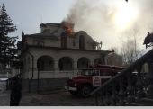 В результате артобстрела разрушена трапезная Богоявленского кафедрального собора Горловской епархии
