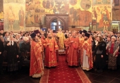 De sărbătoarea Soborului noilor mucenici și mărturisitori ai Bisericii Ruse mitropolitul de Istra Arsenii a oficiat Liturghia la catedrala „Adormirea Maicii Domnului” în Kremlin, or. Moscova