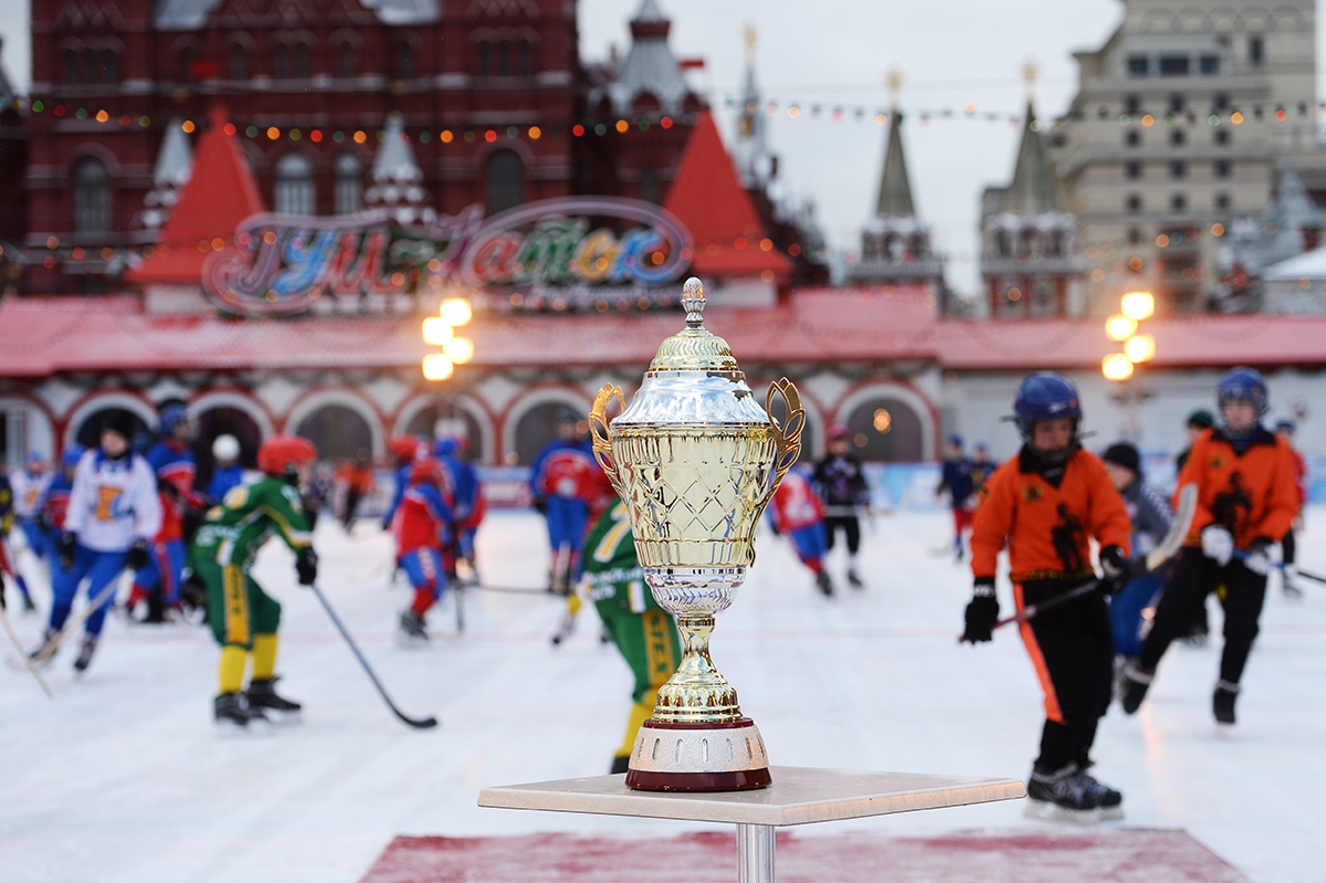 Deschiderea turneului de hochei pe gheață pentru copii, pentru Cupa Patriarhului, la Moscova