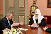 Întâlnirea Preafericitului Patriarh Chiril cu guvernatorul ținutului Krasnoiarsk și arhiereii Mitropoliei Krasnoiarskului