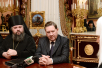 Встреча Святейшего Патриарха Кирилла с губернатором Курской области и архиереями Курской митрополии