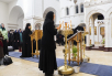 Slujirea Patriarhului în marțea primei saptămâni din Postul Mare la mănăstirea stavropighială în cinstea Zămislirii