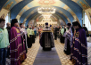Slujirea Patriarhului în ajunul Duminicii Triumfului Ortodoxiei la mănăstirea stavropighială „Nașterea Preasfintei Născătoare de Dumnezeu”