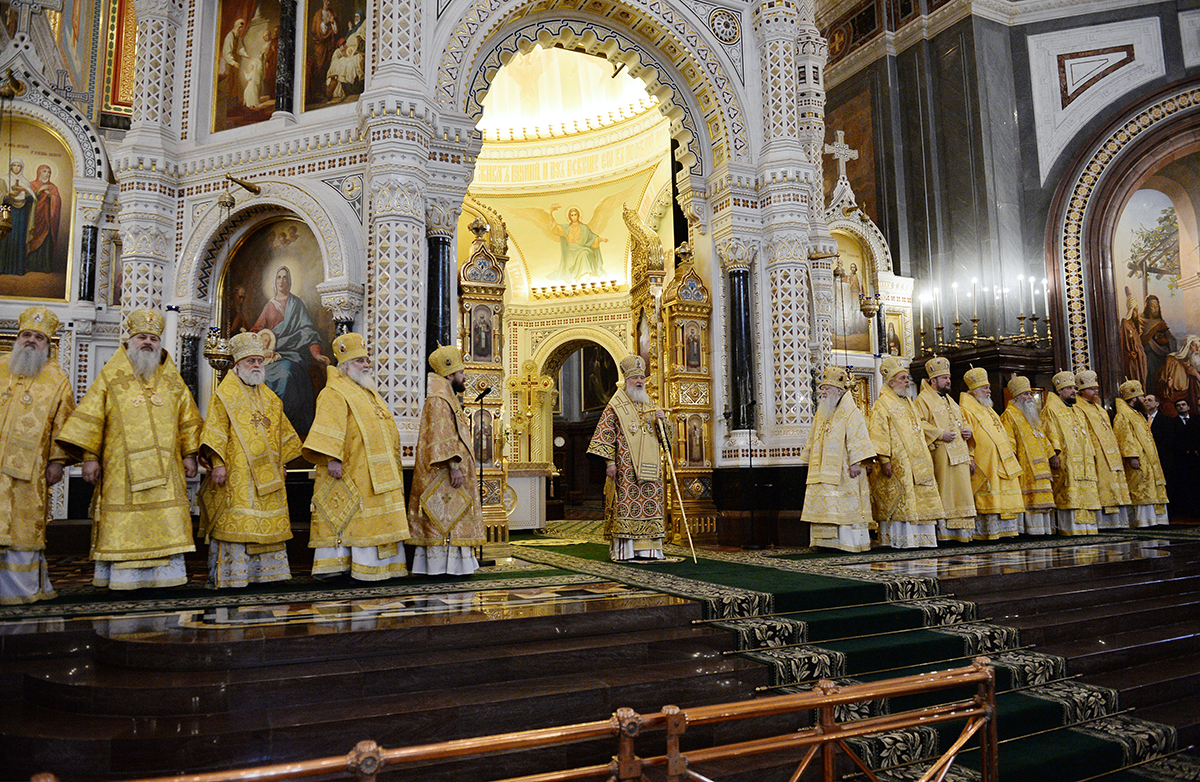 Slujirea Patriarhului la catedrala „Hristos Mântuitorul” de sărbătoarea Triumfului Ortodoxiei