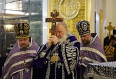 В канун Крестопоклонной недели Святейший Патриарх Кирилл совершил всенощное бдение в соборе Христа Спасителя г. Калининграда