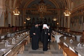 Președintele Departamentului pentru relațiile externe bisericești a vizitat mănăstirea în cinstea icoanei Maicii Domnului de Iveria pe muntele Athos